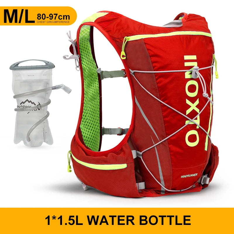 8L Hydration Vest Backpack – Running, Cycling, Hiking with 1.5L Bladder & 2x500ml Bottles